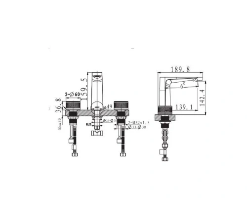 Смеситель Arrow AMP23868CP на раковину/столешницу хром - фото 4