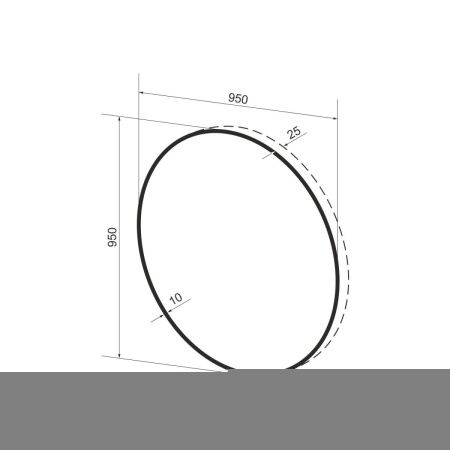 Зеркало с подсветкой Wellsee 7 Rays' Spectrum 172201780 100х100 подвесное