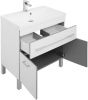 Тумба с раковиной Aquanet Верона 00287670 80х50 напольная цвет белый