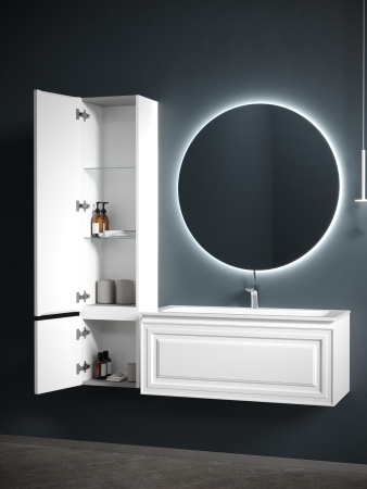 Шкаф-пенал Sancos Very PVR35LW 35х30х160 подвесной цвет белый