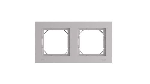 Рамка двухместная универсальная Systeme Electric AtlasDesign (АтласДесигн) ATN440302 - фото 2