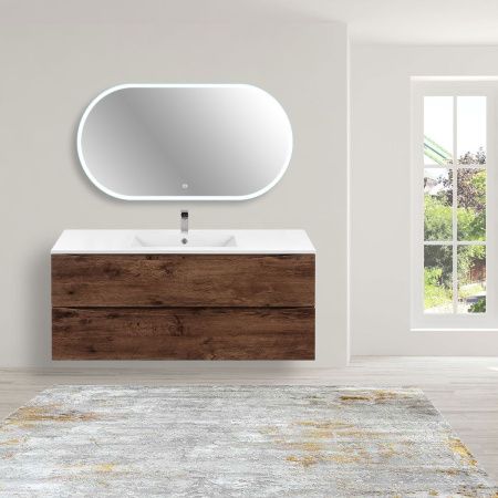 Тумба под раковину Vincea Mia VMC-2MC120RW 120х50 подвесная цвет коричневый