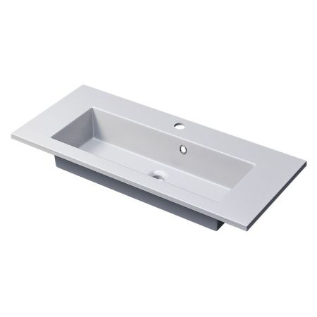 Раковина керамическая Uperwood Aurora RAurora80wg 80х40 полувстраиваемая цвет белый