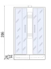 Душевая кабина River NARA 10000002159 80х80 четверть круга без крыши ориентация универсальная