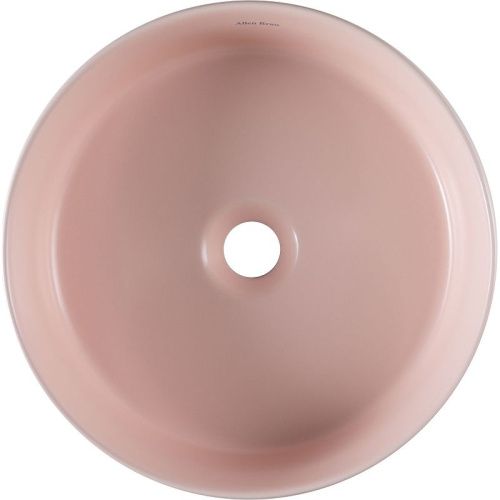 Раковина керамическая Allen Brau Fantasy 4.11032.SM 40х40 накладная цвет розовый без отверстий под смеситель - фото 4