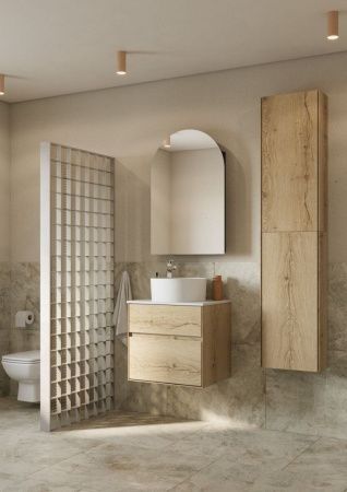 Зеркало-шкаф Aquaton Санта-Барбара 1A286402CB82L 60х13х90 подвесной цвет черный