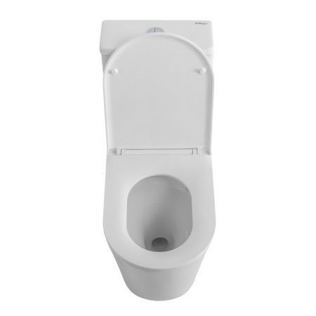 Унитаз напольный с бачком BelBagno TRE BB673CP-MN-TOR/SC белый с сиденьем микролифт безободковый смыв торнадо