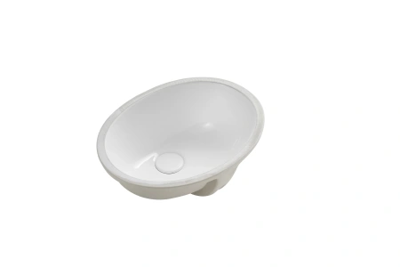 Раковина керамическая Gid Integrado 71164 53х45 встраиваемая цвет белый без отверстий под смеситель