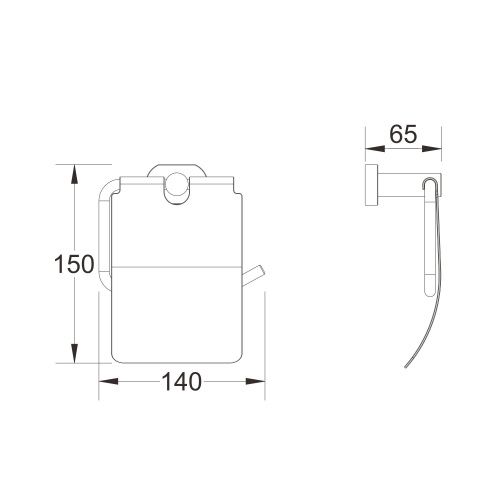 Бумагодержатель Shevanik SG51T SG5105T - фото 3