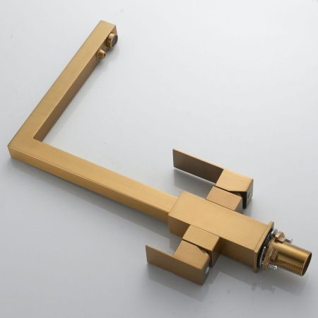 Смеситель для кухни Shevanik S148G на мойку золото