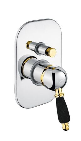 Смеситель для ванны и душа Fiore 89CO5134 встраиваемый в стену хром/золото