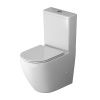 Унитаз напольный с бачком Grossman Торнадо GR-4407SQ белый с сиденьем микролифт безободковый смыв торнадо