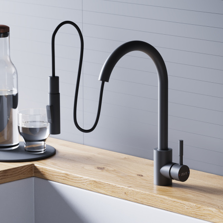 Смеситель для кухни Dorff Logic D3007522 на мойку черный