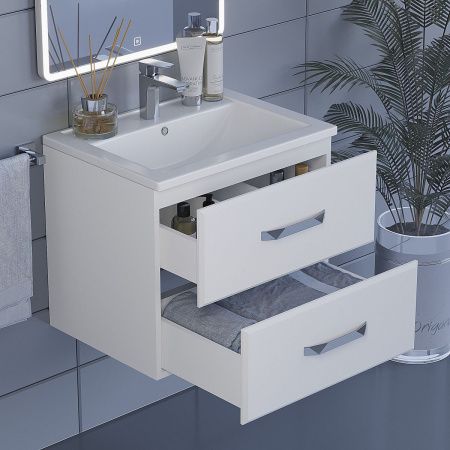 Тумба с раковиной Uperwood Foster 291020529 60х40 цвет белый