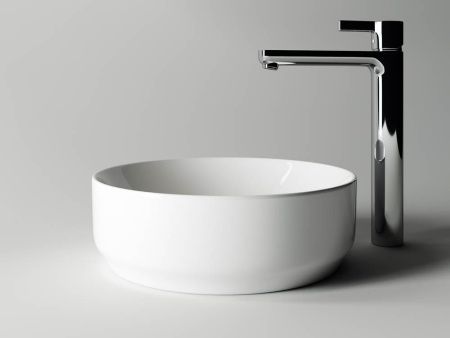 Раковина из сантехнического фарфора Ceramica Nova ELEMENT CN6005 40х40 накладная цвет белый без отверстий под смеситель