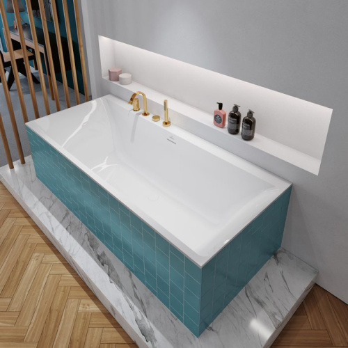 Ванна квариловая Villeroy Boch Subway 3.0 UBQ180SBW2DV-01 180х80 встраиваемая прямоугольная с ножками - фото 3