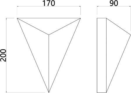 Светильник настенный Arte Lamp Trapeze (Трапезе) A2033AP-1PB