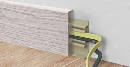 Напольный плинтус Alpine Floor Rico Concept RC 80201 Ясень норд толщина 2 см 2200х80