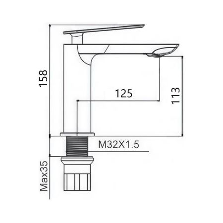Смеситель Maretti Campanella CP32RF847 на раковину золото