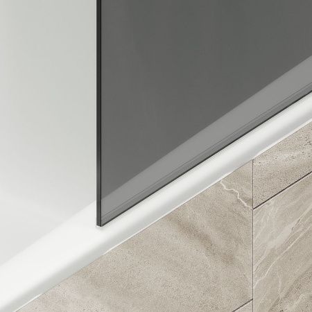 Душевая шторка на ванну Maybah Glass MGV-252-2ш 30х140 стекло тонированное профиль бронза ориентация универсальная