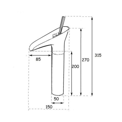 Смеситель для раковины Bronze de Luxe SCANDI 10101 на столешницу бронза - фото 3