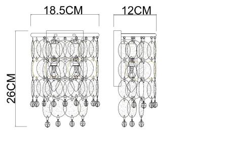 Светильник настенный Arte Lamp Pipirima (Пипирима) A4089AP-2AB