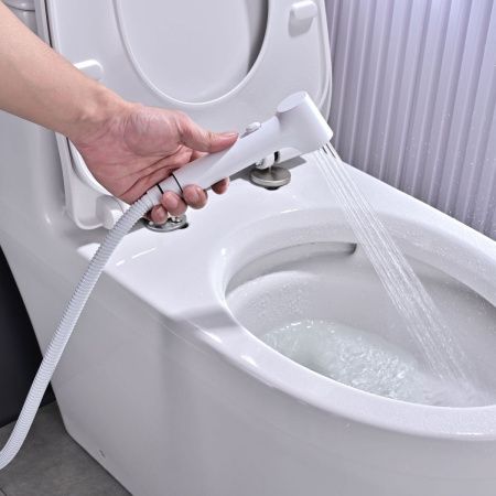 Гигиенический душ со смесителем Rose R235C белый