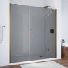 Душевая дверь Vegas-Glass AFP-F TUR+NOVO AFP-F TUR NOVO h1890 130 05 07 R 130х190 стекло тонированное профиль бронза