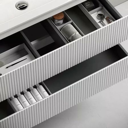 Тумба под раковину Sancos SNOB T SNT80W 80х40 подвесная цвет белый