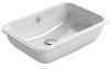 Раковина из сантехнического фаянса GSI Pura 724311_УЦ/2 50х40 встраиваемая цвет белый