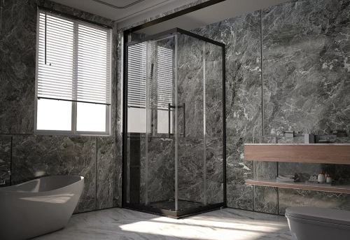 Душевой уголок Veconi Premium Trento PTC20-B-9090-01-C4 90х90 стекло прозрачное профиль черный матовый