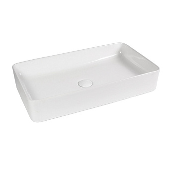 Раковина из сантехнического фарфора Bond Cube S54-620 62х36 накладная цвет белый глянцевый