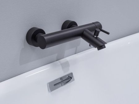 Смеситель для ванны с душем Paffoni Light LIG022NO настенный черный