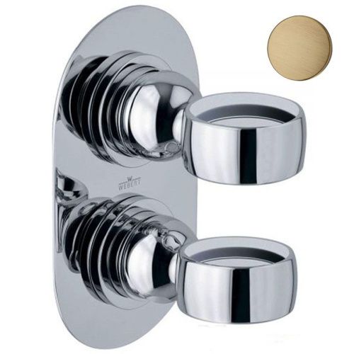 Смеситель для ванны и душа Webert Opera OA860101065 настенный бронза - фото 2