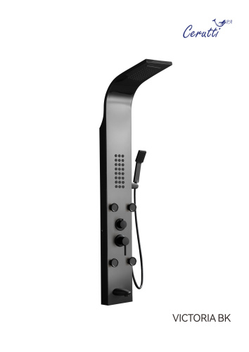 Душевая панель Cerutti SPA CT9981 прямоугольная настенная - фото 2