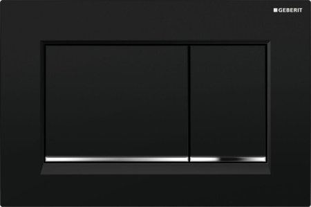 Клавиша смыва механическая Geberit Sigma30 115.883.KM.1 цвет черный/хром