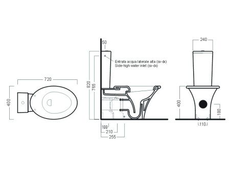 Чаша унитаза напольная Hatria SCULTURE YXZ401 цвет белый без сиденья душевой смыв