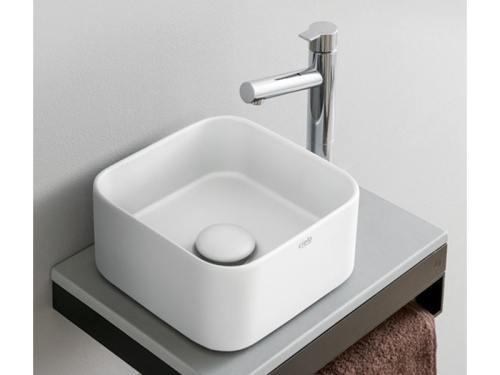 Раковина CIELO Shui Comfort 25 см MILAQ накладная цвет белый