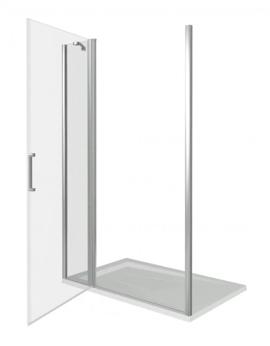 Душевая перегородка Good Door FANTASY ФА00035 100х185 стекло прозрачное профиль хром глянцевый - фото 3