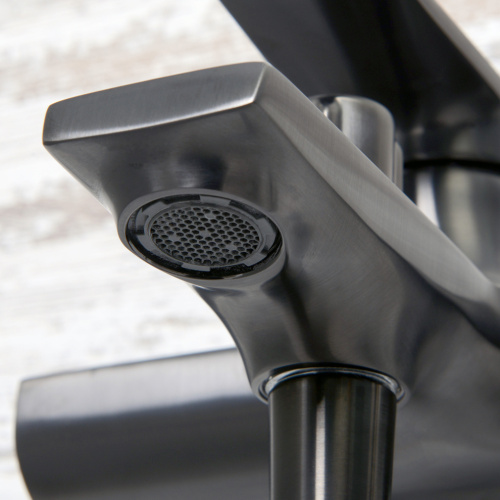 Смеситель для ванны WasserKRAFT Wiese 8400 8401 настенный оружейная сталь - фото 5