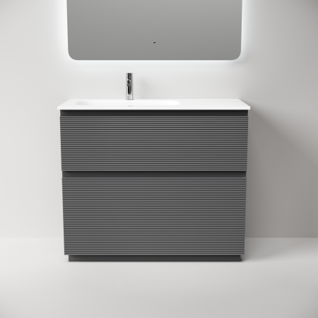 Тумба под раковину Sancos FOLK Floor FL100FLGS 100х40 напольная цвет серый