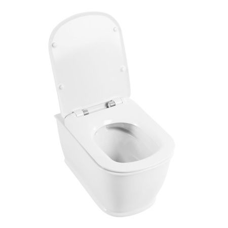 Чаша унитаза подвесная BelBagno PRADO BB10150CH цвет белый без сиденья безободковая каскадный смыв