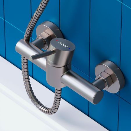 Смеситель для душа Dorff Logic new D3020000SS настенный нержавеющая сталь