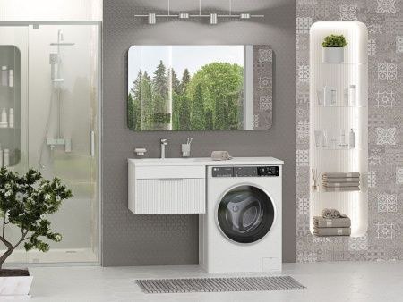 Тумба под раковину Brevita Enfida ENF-09060-011Я 60х50 подвесная цвет белый