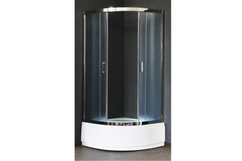 Душевой уголок Royal Bath CK RB90CK-C-CH 90х90 стекло матовое профиль хром глянцевый с поддоном - фото 2