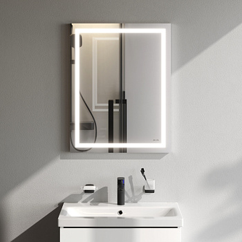 Зеркало в ванную Am.Pm Gem M91AMOX0551WG 55х70 цвет серебро