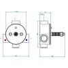 Встраиваемая часть термостата на 1" THG General items G00 G00-A00-8300