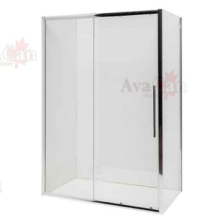 Душевой уголок AvaCan FC-120-SC90 140х90 стекло прозрачное профиль хром без поддона