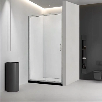 Душевая дверь Veconi Vianno VN46BC-110-01-C5 110х195 стекло прозрачное профиль черный