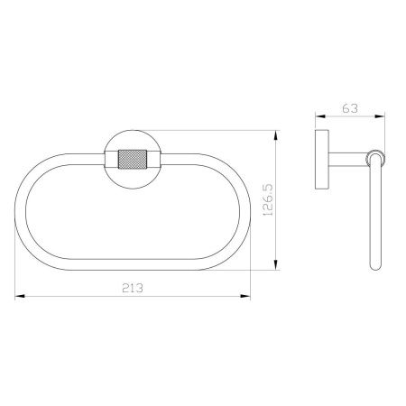 Полотенцедержатель (кольцо) Wonzon & Woghand Majestic WW-9213
